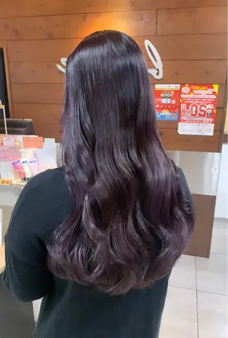 ロング レイヤー/艶髪カラー 森本くるみのヘアスタイル