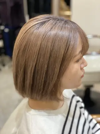 ショート 似合わせ透明感カラー 宇治　ヤマノのヘアスタイル