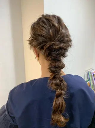 ロング ヘアアレンジ ピンクカラー/ mana🎀のヘアスタイル