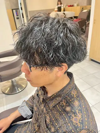 パーマ メンズ メンズパーマ特化🏅 中村　凌のヘアスタイル