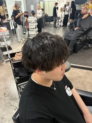 パーマ メンズ 【縮毛矯正】 璃音のヘアスタイル