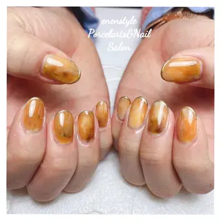 ミディアム ネイル 🐾enen style 🐾のネイルデザイン