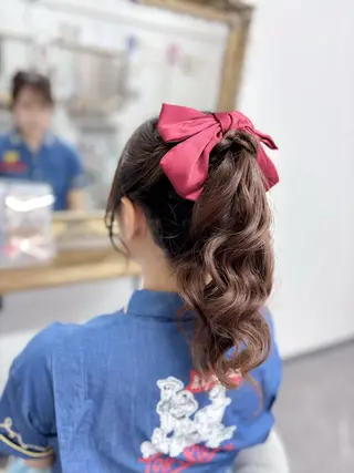 ミディアム ヘアアレンジ ⭐︎moe 【ヘアメイク🧸】のヘアスタイル