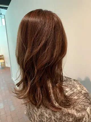 ロング カラー 透明感カラー ボブ/ 直感カラー診断のヘアスタイル