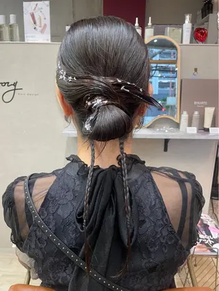 ヘアアレンジ 東 史夏のヘアスタイル
