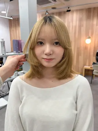 ミディアム 田村 雪華のヘアスタイル