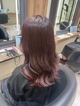 セミロング カラー ふわっと抜け感🫧 ブラウンベージュ🤎のヘアスタイル