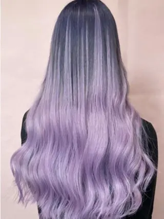 セミロング カラー ヘアアレンジ 大阪レミーエクステ チビ編み込みのヘアスタイル