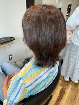 ミディアム 縮毛矯正 /伊藤はるかのヘアスタイル