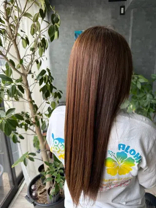 ロング カラー glac 當田のヘアスタイル