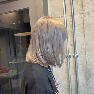 ミディアム カラー メンズ 🌞透明感ブリーチ ×レイヤー🌴ﾘｵのヘアスタイル