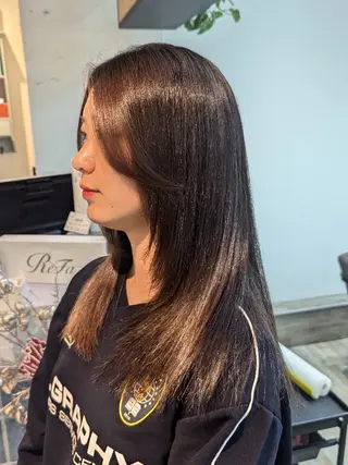 ロング カラー 🏹MIYU¦抜け感 ×柔らかカラーのヘアスタイル