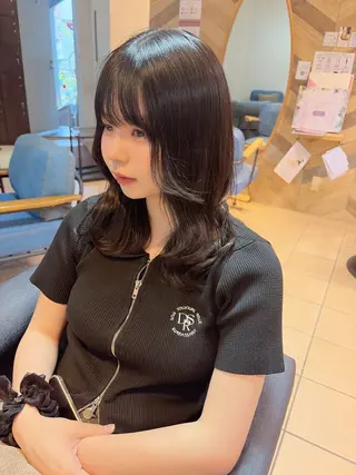 ミディアム ボブカット艶髪 酸性ストレート響太のヘアスタイル