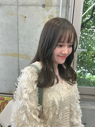 セミロング 髪質改善/艶カラー /レイヤーカット💛のヘアスタイル