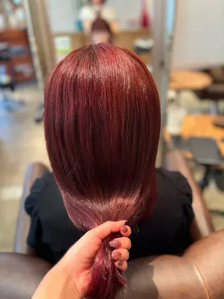 ロング カラー 髪質改善カラー ベージュ🤎YUMEのヘアスタイル