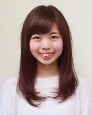 セミロング カラー 小西 裕大のヘアスタイル
