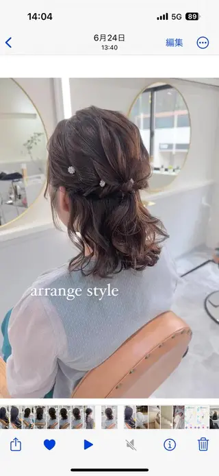 ミディアム 似合わせ大得意美容師 .Haruka.のヘアスタイル