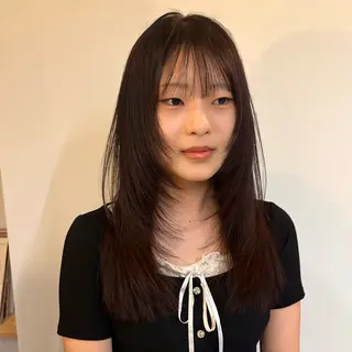セミロング カラー ゆきな/暖色 /レイヤー/天神のヘアスタイル