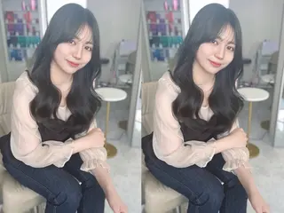 ロング カラー 韓国ヘア　野々山 ゆうとのヘアスタイル