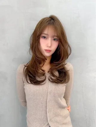 ロング ゆい🎀/艶カラー 🪽/縮毛矯正🤍のヘアスタイル