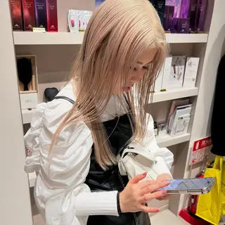 ミディアム カラー レイヤー専門家 ダブルカラー修のヘアスタイル