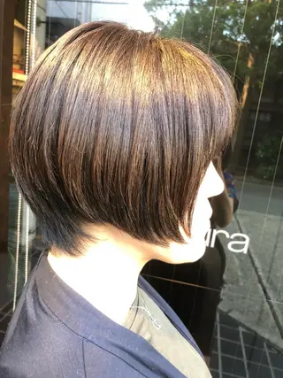 ショート カラー コレットヘアー 田中アヤノのヘアスタイル