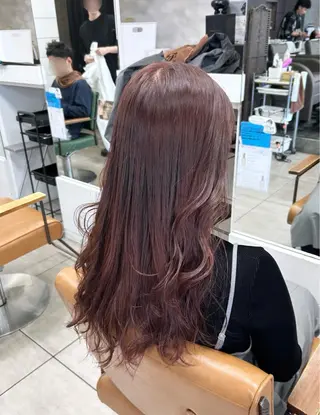 ロング レイヤー/艶髪カラー 森本くるみのヘアスタイル