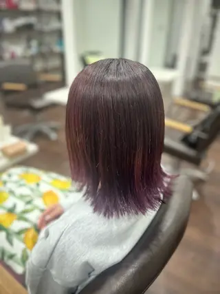 ミディアム カラー ヘアアレンジ 🤍 minaのヘアスタイル