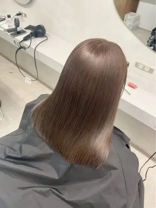 ミディアム ルナ𓆩‎☾𓆪 透明感/垢抜けカラーのヘアスタイル