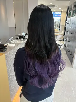 ロング かな🎀 ぷるカラー/エクステのヘアスタイル