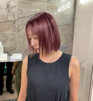 ショート 🫧似合わせ×透明感 ケアカラー清野🫧のヘアスタイル