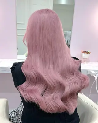 ロング カラー ハイトーンカラー💞 くるみ🎀のヘアスタイル
