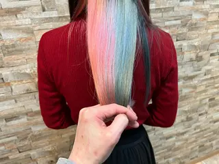 ロング カラー ヘアカラー&縮毛矯正 STAR☆RIVERのヘアスタイル
