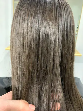 セミロング カラー ヘアアレンジ ボブパーマコテ巻き風 パーマNo1深江秀平のヘアスタイル