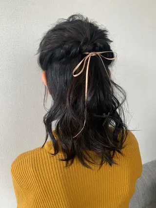 カラー ヘアアレンジ 河野 優希のヘアスタイル