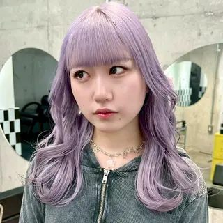 ロング カラー パーマ ヘアアレンジ メンズ キッズ ⭐️ハイトーン⭐️ 💕SAKURA💕のヘアスタイル