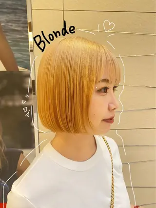 ミディアム カラー 五十嵐 未悠のヘアスタイル