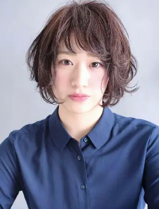 ミディアム ショート＆ボブ ヒロシのヘアスタイル
