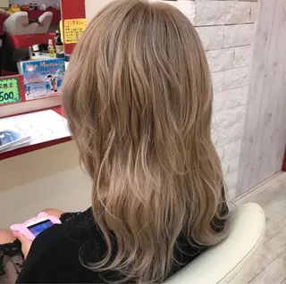 セミロング カラー 櫻井 なんなのヘアスタイル