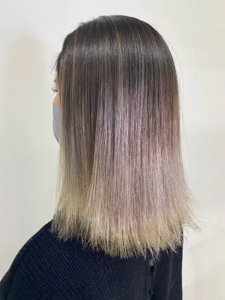ミディアム カラー ヘアアレンジ TSUNA 🌙 Lim 五反田のマツエク・マツパデザイン