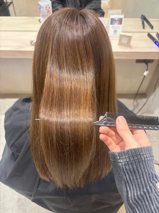 セミロング 🍒透明感×艶カラー 🍒こなんのヘアスタイル