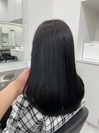 ロング カラー ヘアアレンジ 縮毛矯正/髪質改善/ ブリーチ毛/木元渓太のヘアスタイル
