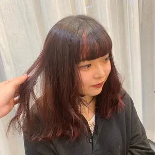カラー 天野 利咲のヘアスタイル