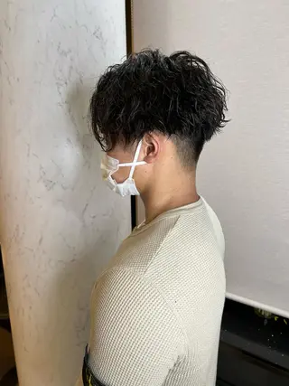 メンズ 福岡縮毛矯正✨️ ストレート 向井和輝のヘアスタイル