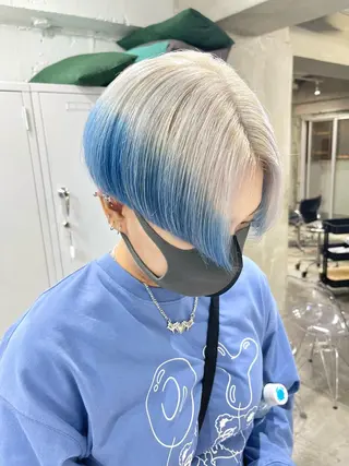 カラー メンズ ハッシュカット/ハイ トーン/HIROKIのヘアスタイル