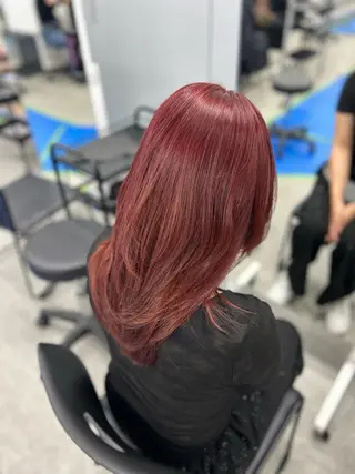 ロング カラー ヘアアレンジ メンズ さくら🍒 暖色カラー/髪質改善のヘアスタイル