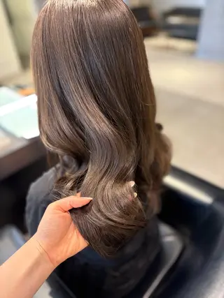 セミロング 髪質改善・水素カラー ARIA（ému）のヘアスタイル