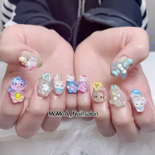 ネイル MoMoA Nail ネイル長さ出し専門店のネイルデザイン