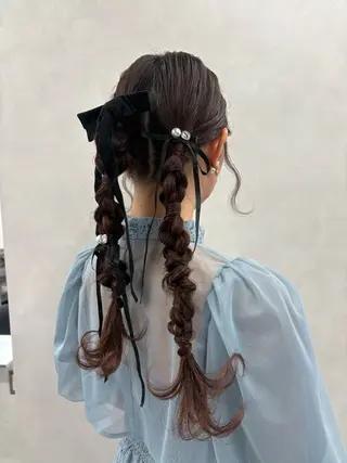 ロング カラー ヘアアレンジ 🎨カラー満足度 500%💫ヅル💫のヘアスタイル