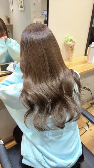 セミロング カラー ✨韓国風ヘア/艶髪 カラー✨yumeのヘアスタイル